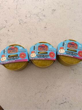 Sugar Edition Squishy Dumpling buns. Fidget Toy - a set of 3